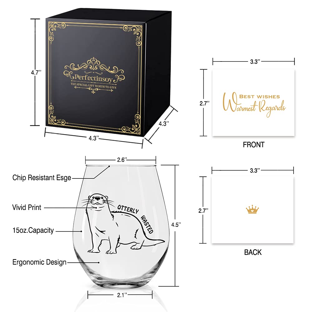 Perfectinsoy Gift box presentation with glass, ready for gifting to a wine lover.