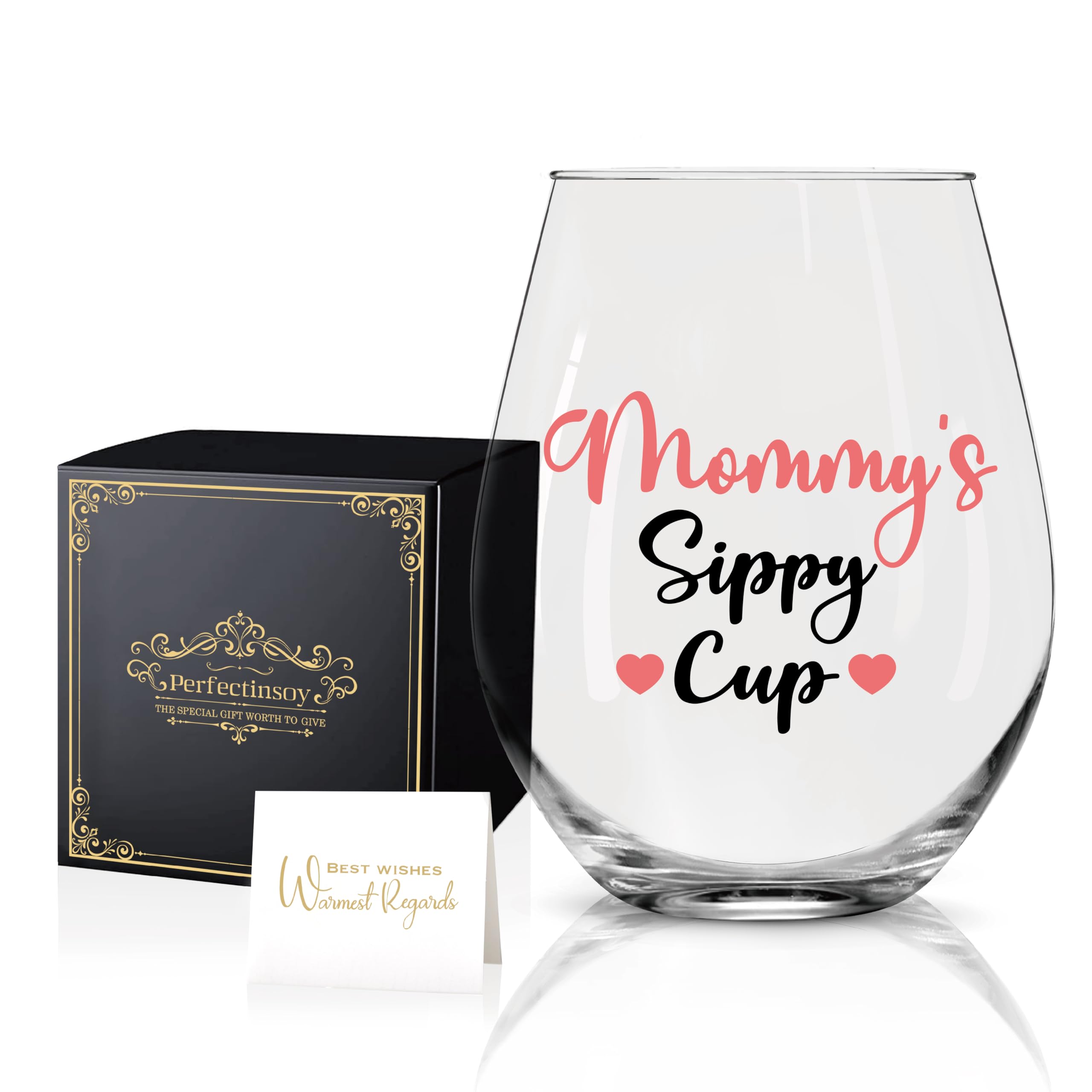 Perfectinsoy Mommy's Sippy Cup 15oz close-up shows durable glass for daily use.