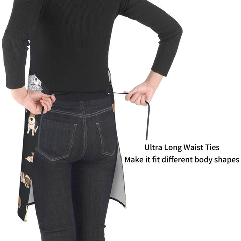 Perinsto apron oil-proof fabric protects clothes during grooming tasks