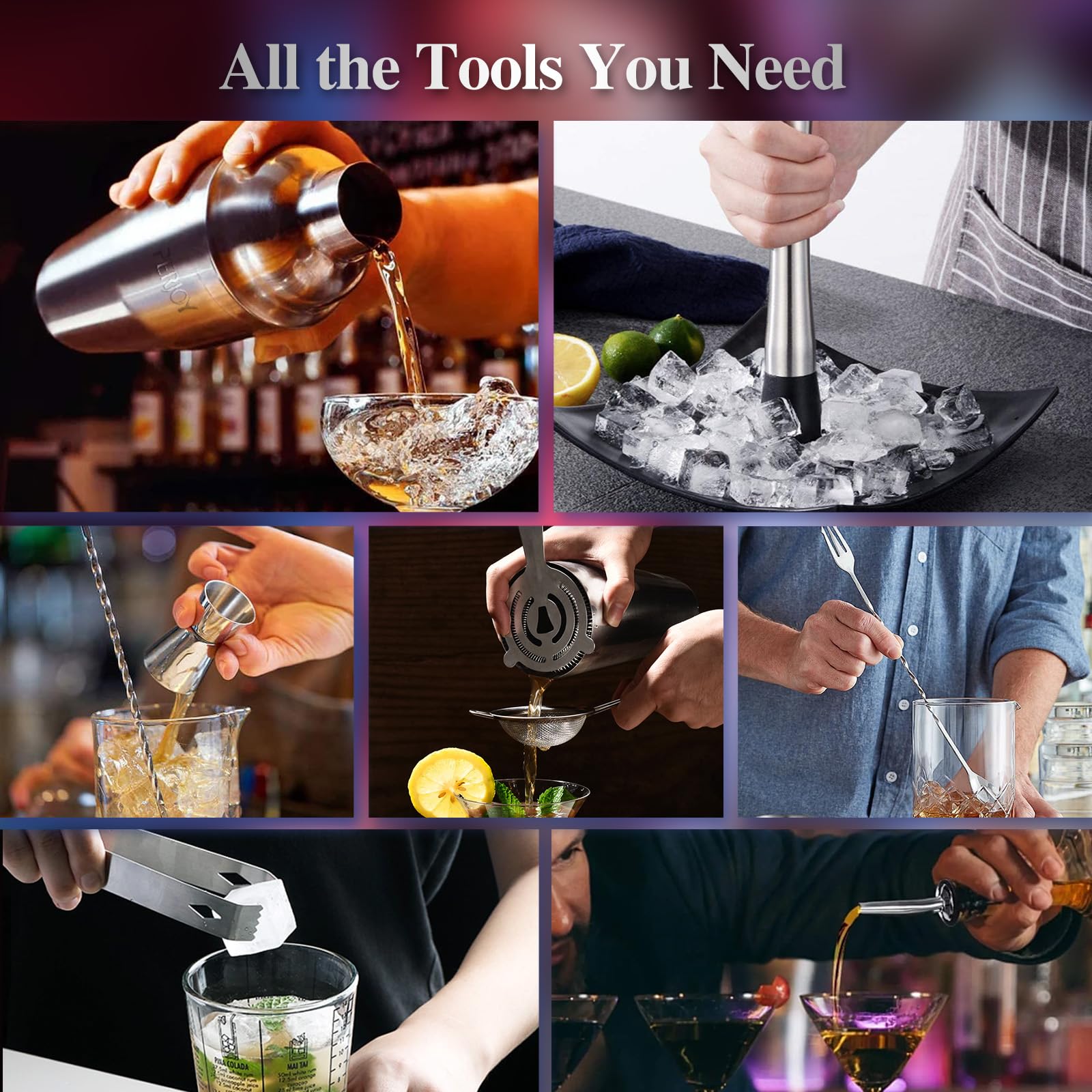 Perjoy ice tong with gleaming steel for easy ice handling