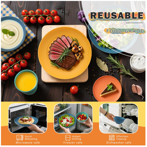 Perlapoc stackable dishware saves space in small kitchens.
