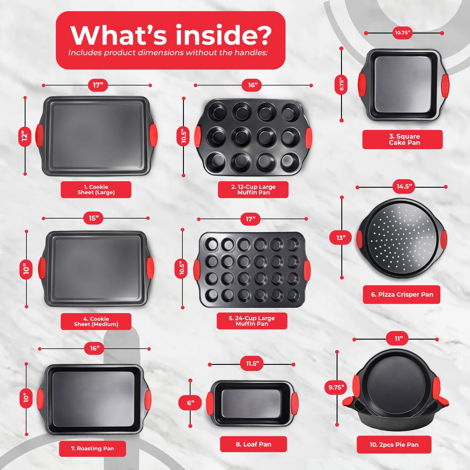 PERLLI large cookie sheet showing spacious surface for cookies and sheet-pan meals.