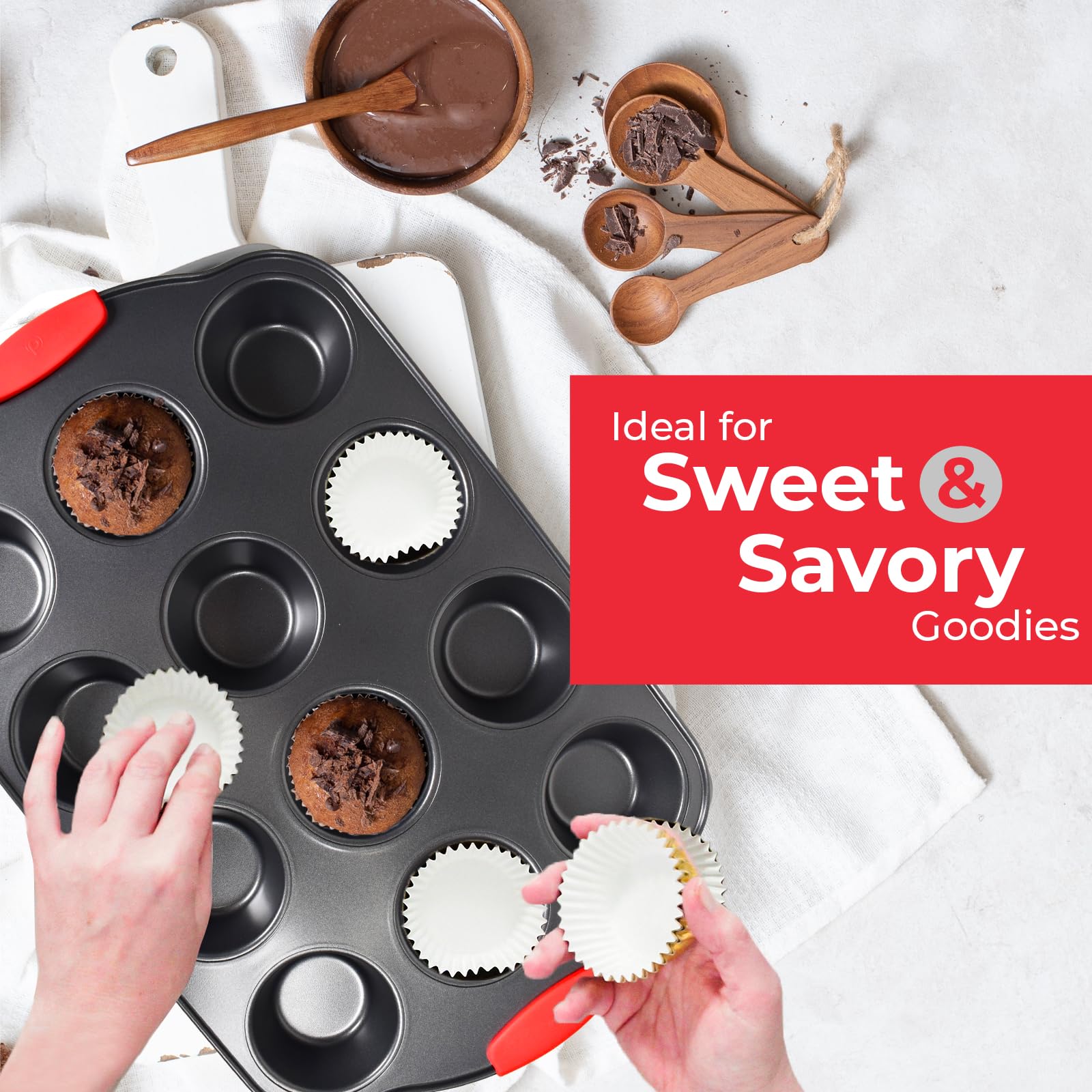 PERLLI stackable bakeware saves space in compact kitchens