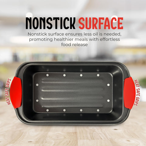 PERLLI nonstick pan in use, oven-ready for even cooking and juicy results.