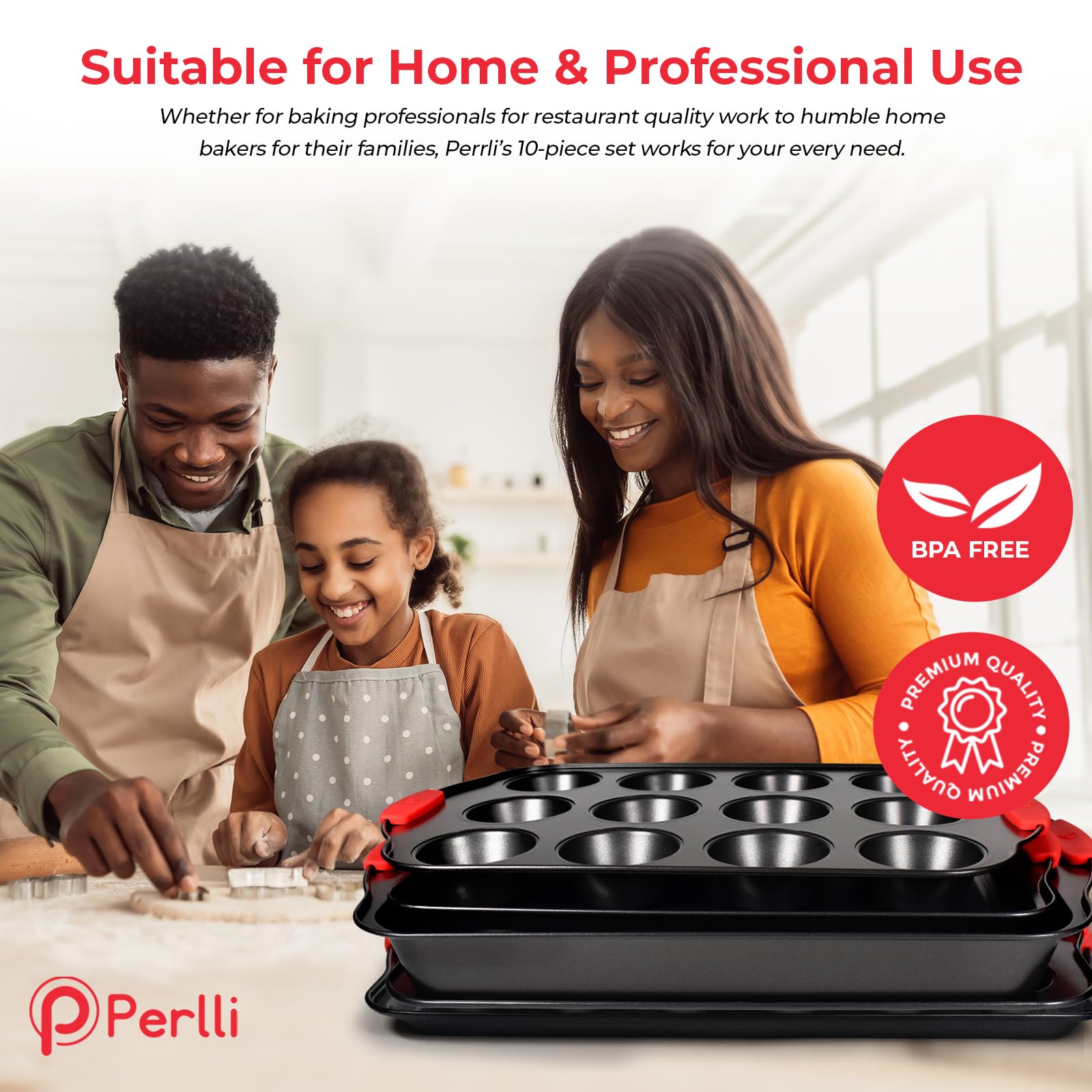 PERLLI pizza crisper pan for a crispy crust and quick baking.