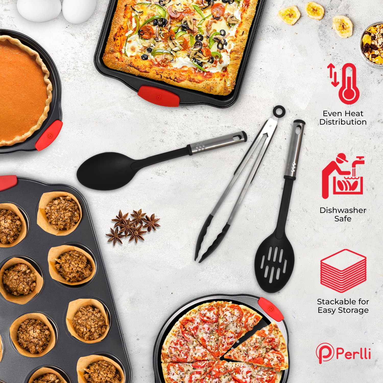 PERLLI roasting pan suitable for poultry and vegetables
