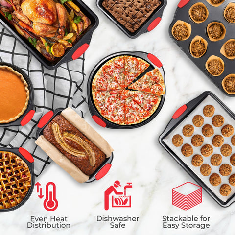 PERLLI square cake pan offers clean release and even cake layers