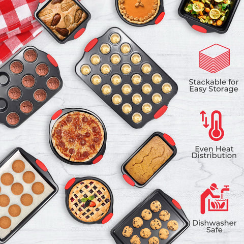 PERLLI square cake pan for even layers and smooth edges.