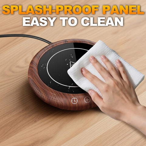 Persuper Mug Warmer auto shut-off timer adds peace of mind at work or home.