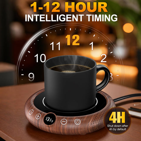 Persuper Mug Warmer tilted display provides easy viewing during use.