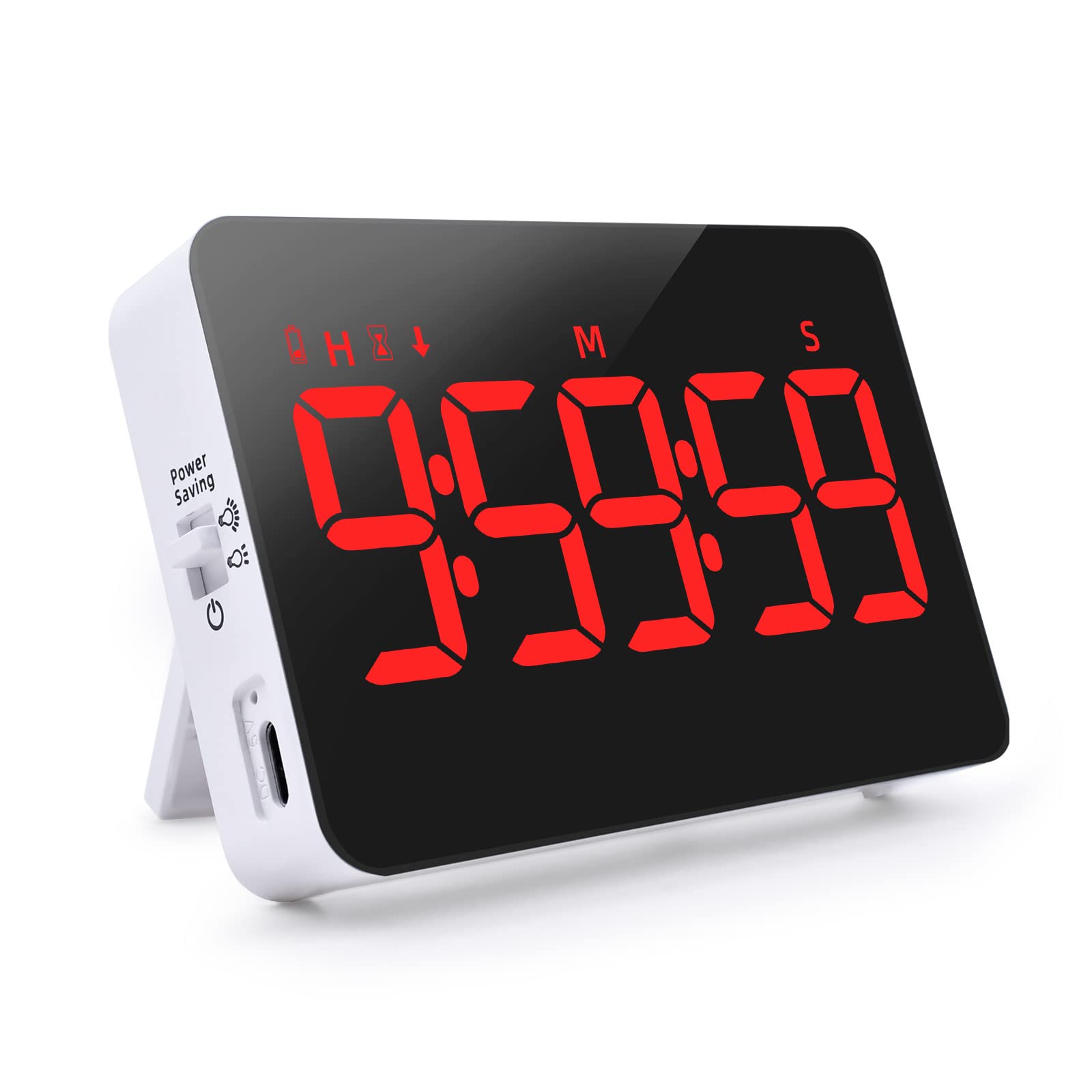 PERSUPER timer front view with large red LED display for easy readability
