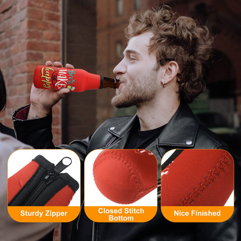 Perthlin indoor-outdoor beer sleeve keeps cold liquids comfortable to grip.