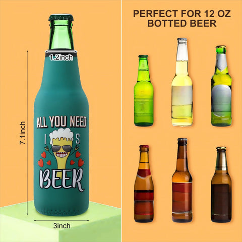 Perthlin leopard-pattern beer sleeve adds stylish flair to parties and picnics.