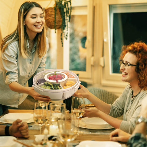 Pesilo portable party snack container suitable for family gatherings and events.