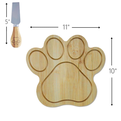 Pet Fit For Life bamboo cheese board with spreaders enhances hosting experiences.