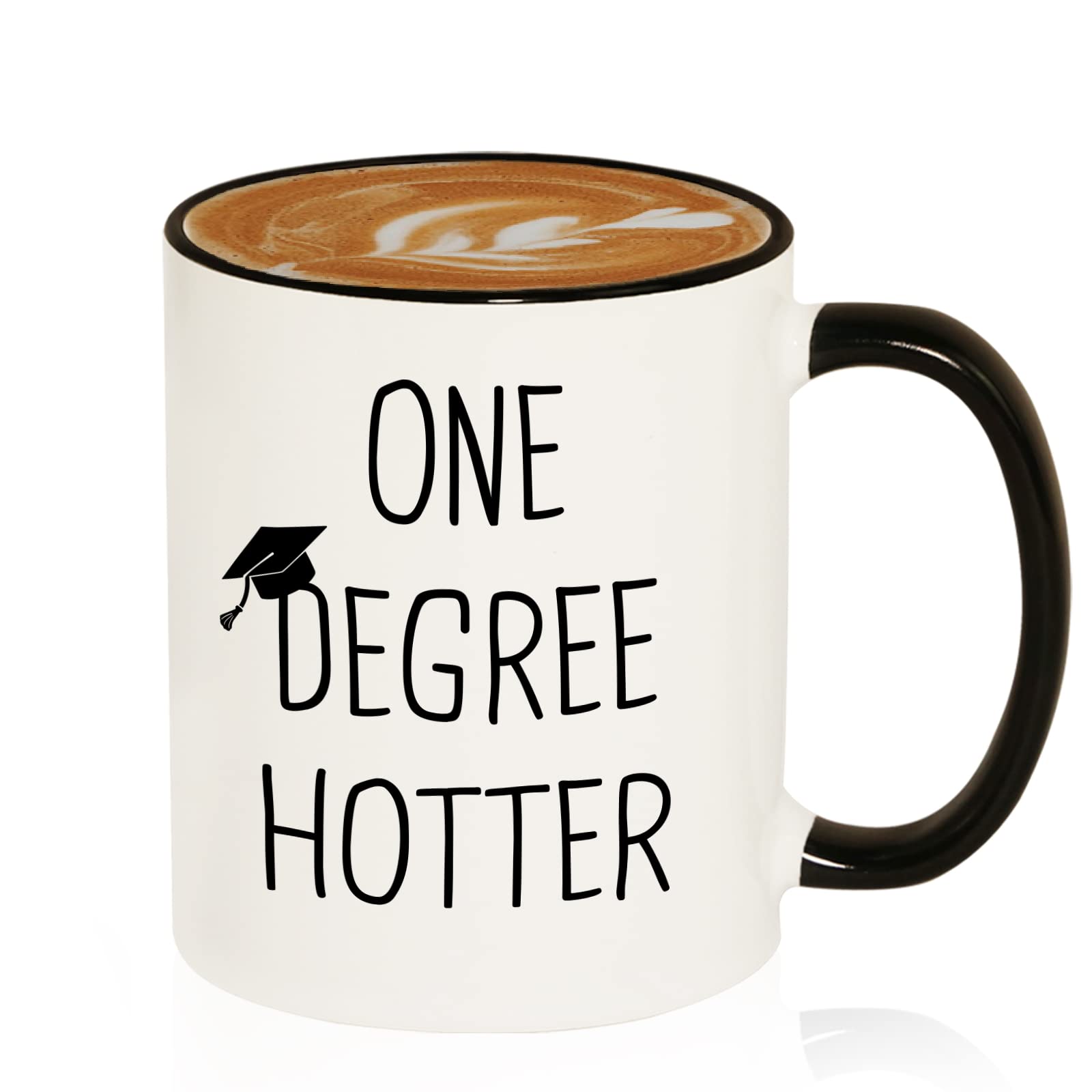 Petalsun One Degree Hotter mug front view, ideal 11oz size for daily coffee.