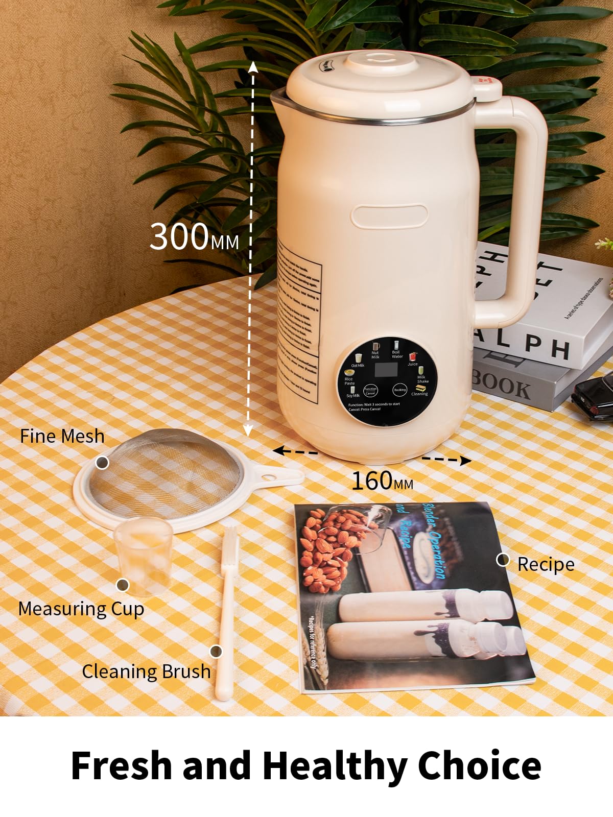 Peteme self-clean function saves time after making plant milks