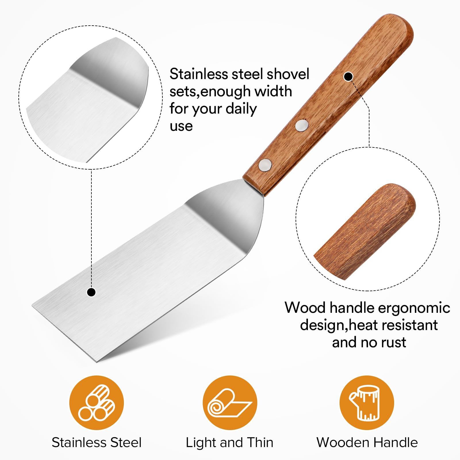 PETHOMKIT compact spatula for baking and grilling tasks