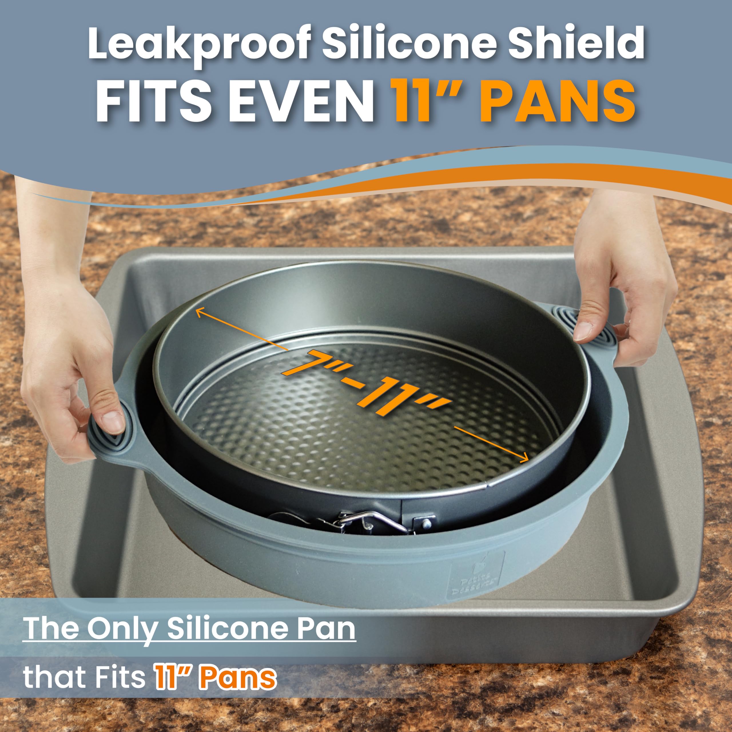 Petits Desserts carbon steel pan delivering even heating for consistent baking.