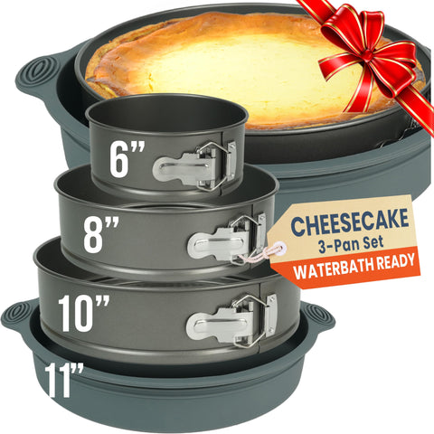 Petits Desserts springform 6-inch pan with nonstick coating for easy cheesecake release.
