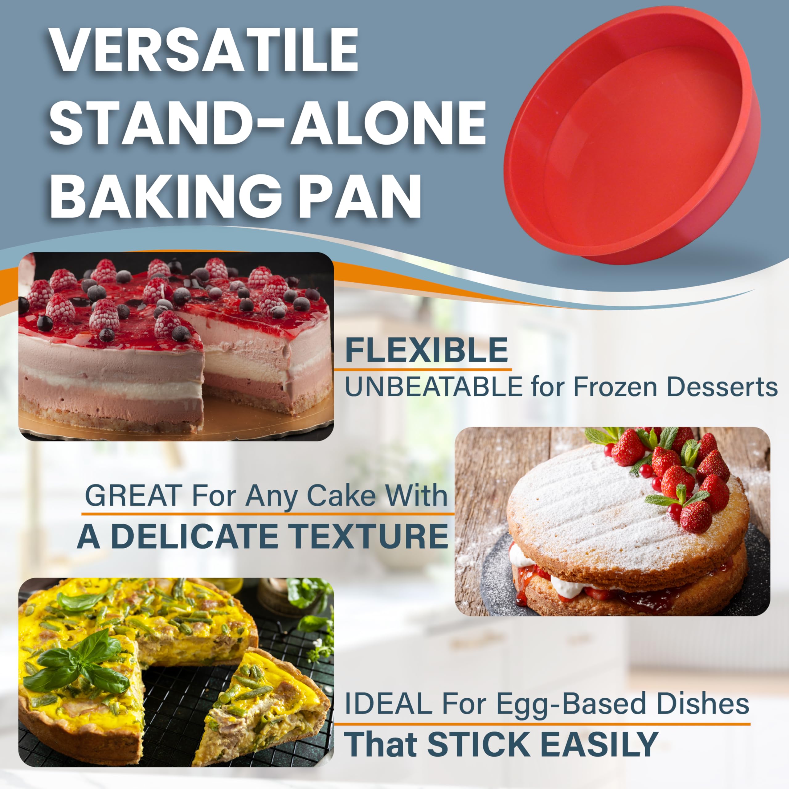 PETÍTS DESSERTS stainless steel latch maintains secure springform height