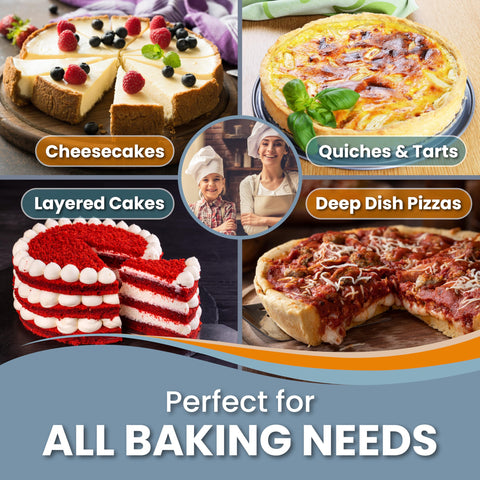 PETÍTS DESSERTS versatile bakeware for cakes, pies, and quiches