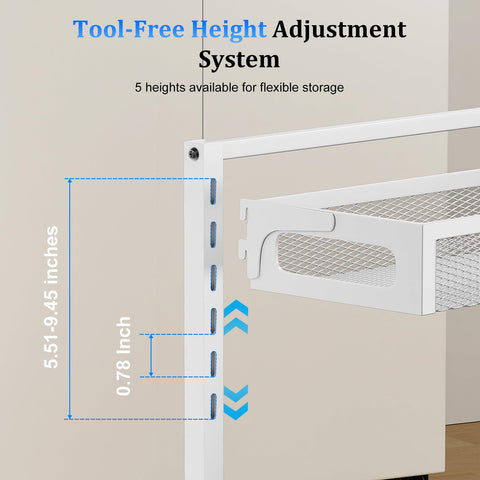 Petiza versatile storage shelf for pantry, vanity, and closets