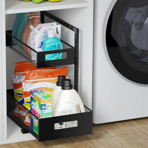 Petiza multi-scenario storage for kitchen, bathroom, pantry, and laundry.