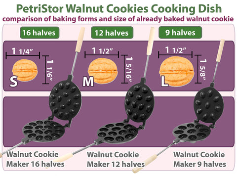 PetriStor walnut mold in manual, non-electric operation for simple use.