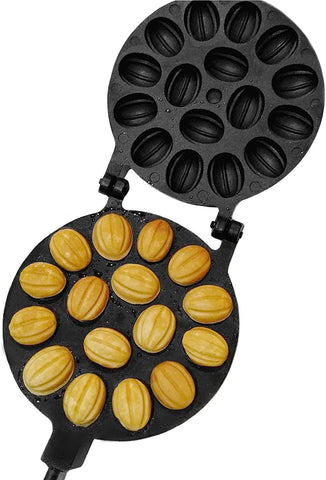 PetriStor walnut cookies plated to show clean release and precise halves.