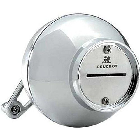 Peugeot 19501 Tidore Nutmeg Mill top view shows transparent chamber for monitoring grind.
