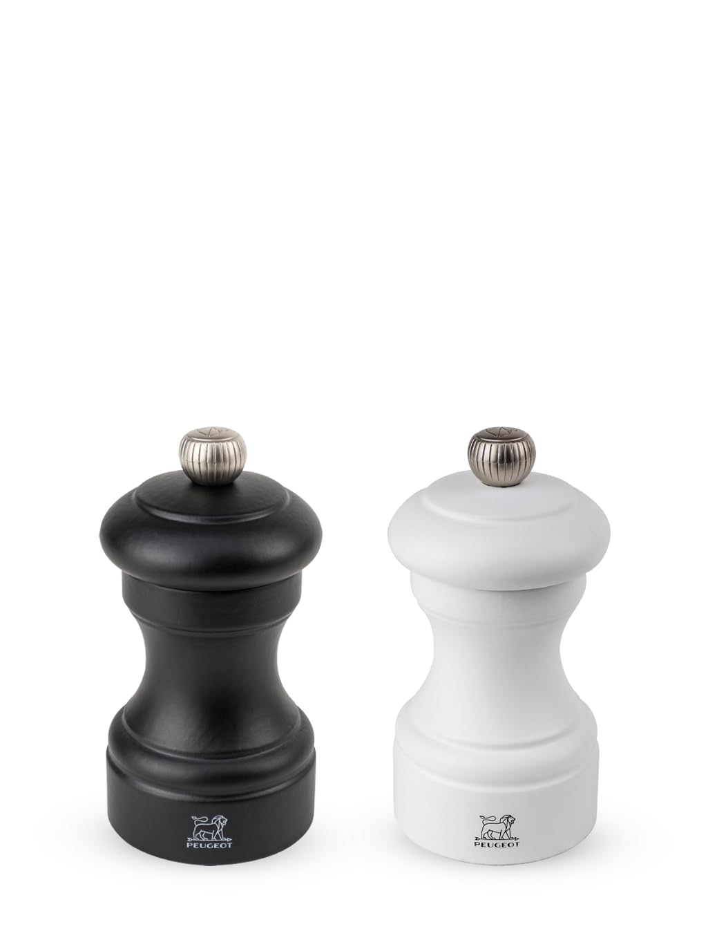 Peugeot Bistro Duo salt mill in black for adjustable seasoning control