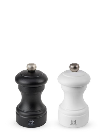 Peugeot Bistro Duo salt mill in black for adjustable seasoning control