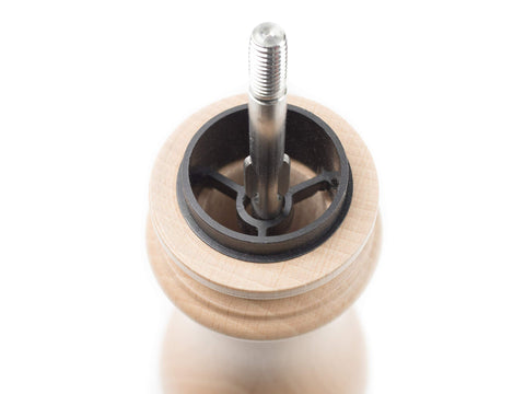 Refill opening illustrates easy top-off for continuous use.