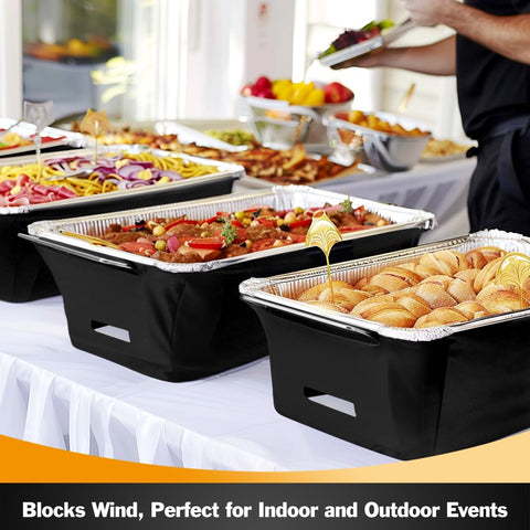 Peurif Chafer Wind Guard suitable for indoor and outdoor buffets