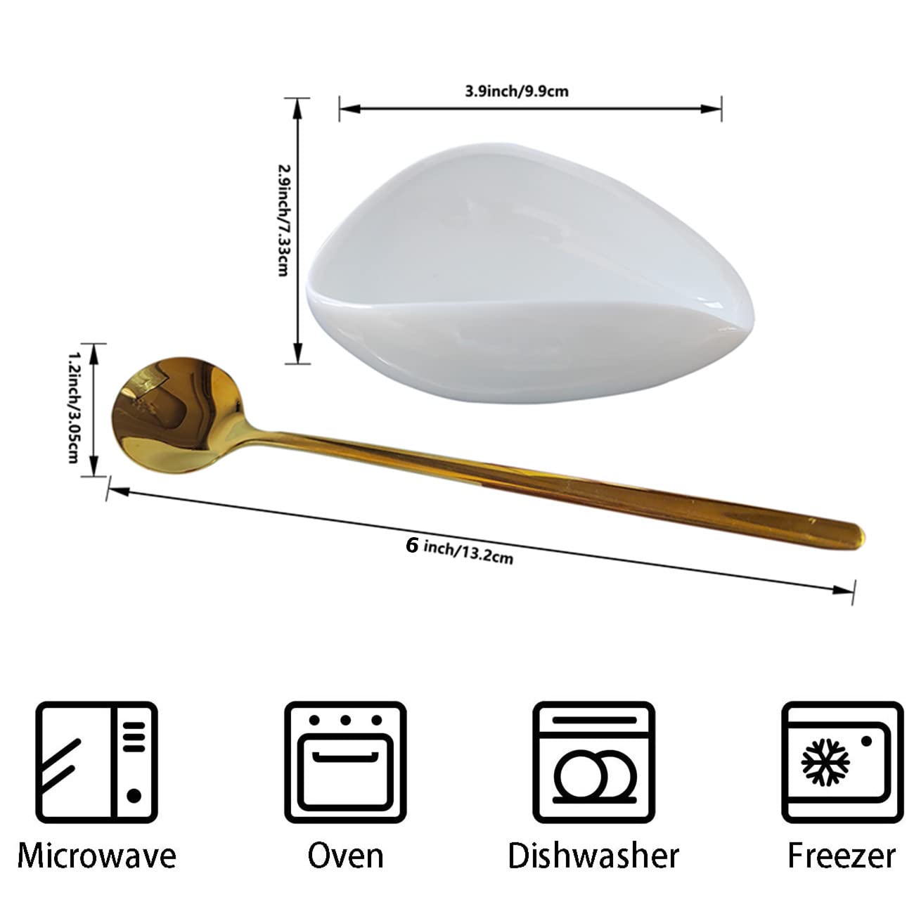 PFCTRJR white-gold spoon rest adds a premium touch to counters.