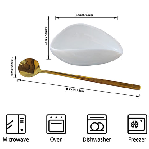 PFCTRJR white-gold spoon rest adds a premium touch to counters.