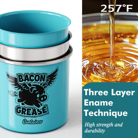 PGYARD grease container with spoon for scraping and spreading oil