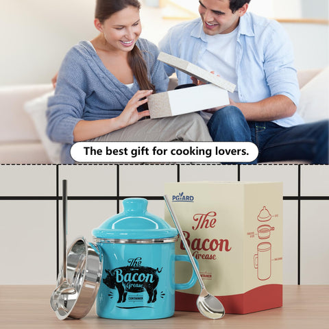 PGYARD dishwasher-safe grease keeper for effortless cleaning.