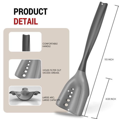 PGYARD perforated design drains oil while lifting meat