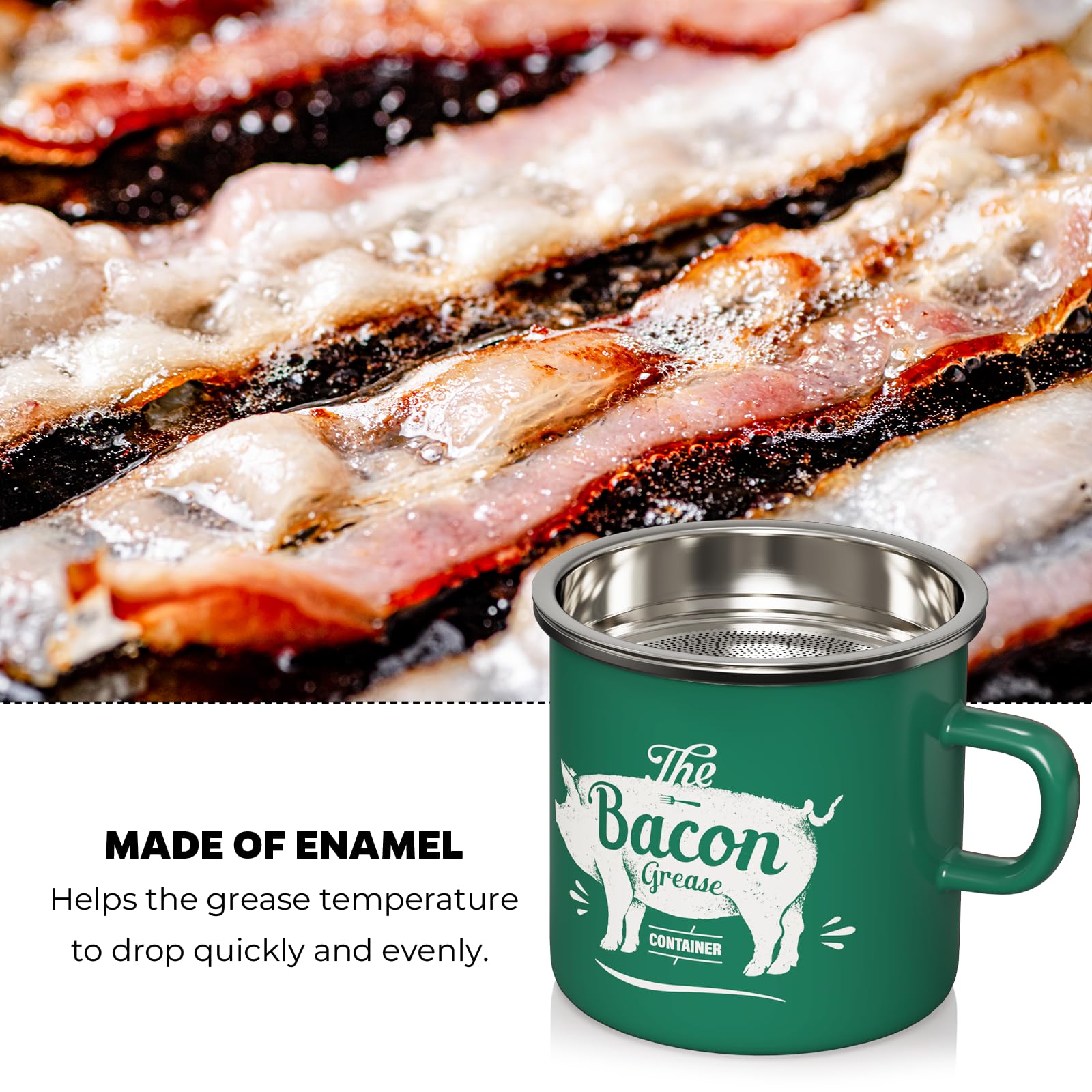 PGYARD enamel finish with retro farmhouse styling enhances any kitchen.