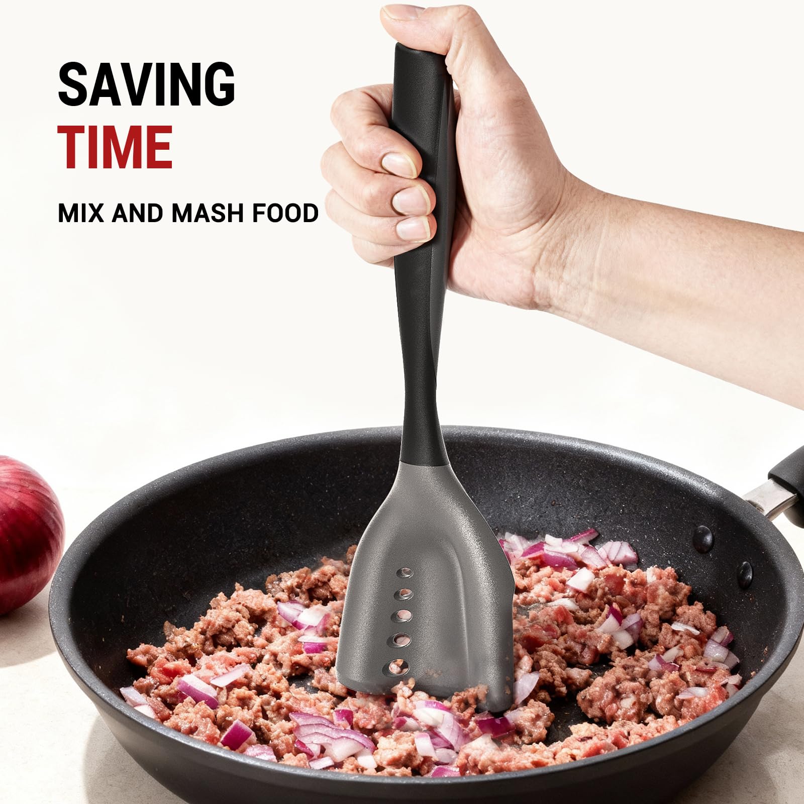 PGYARD ergonomic soft-grip handle with thumb rest for comfortable use