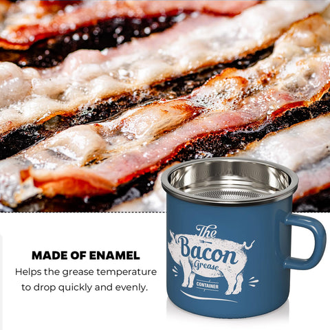 PGYARD farmhouse style grease keeper adds vintage charm to the kitchen