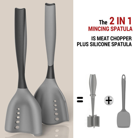 PGYARD ground beef masher draining excess fat from pan