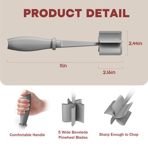 PGYARD ground meat masher nylon safe for non-stick pans