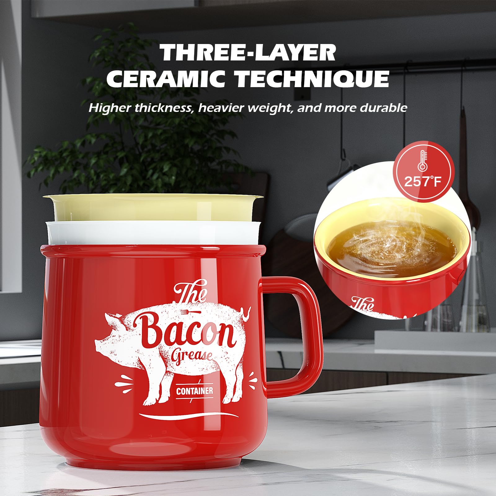 Lid seals to prevent dust and odors while keeping contents fresh.