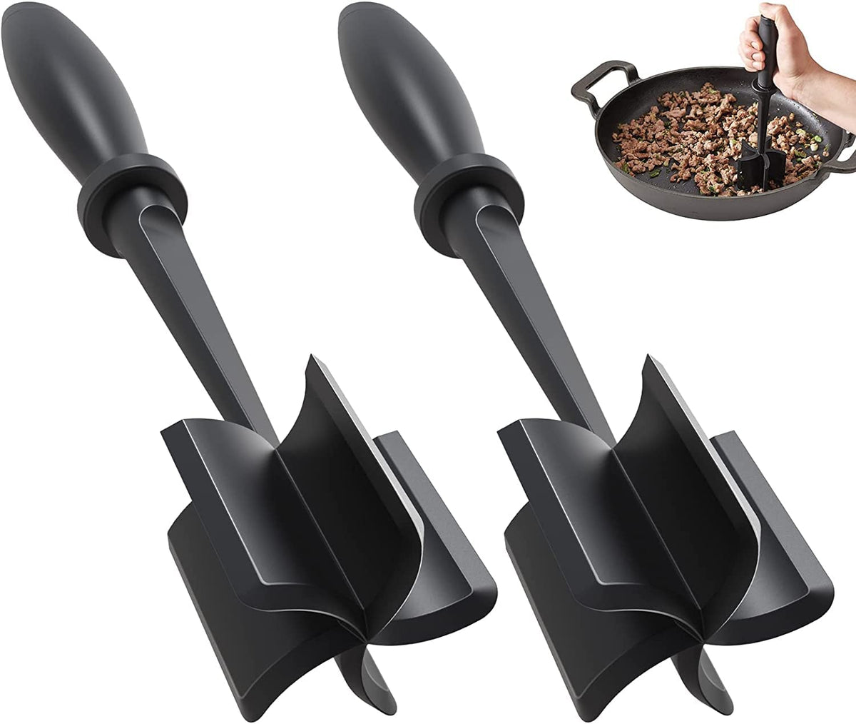 PGYARD meat chopper two-piece set for quick meal prep and versatile use.