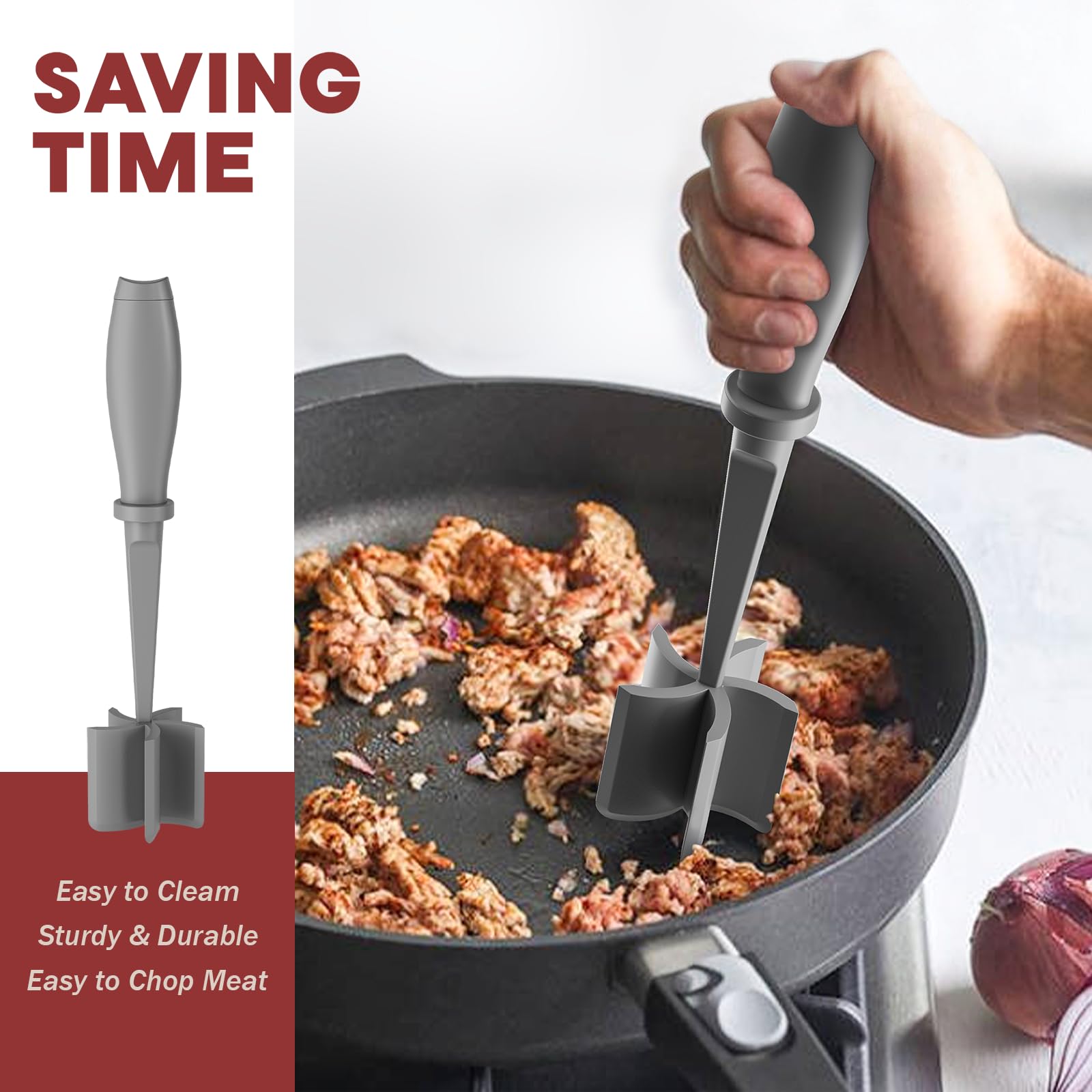 PGYARD nylon meat smashers with heat resistance up to 447°F for cooking