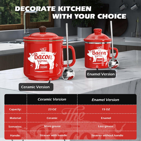Removable stainless steel strainer included with PGYARD keeps solids out of grease.