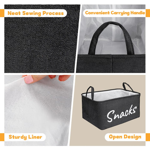 Phaicoilo snack organizer basket with handles for easy transport